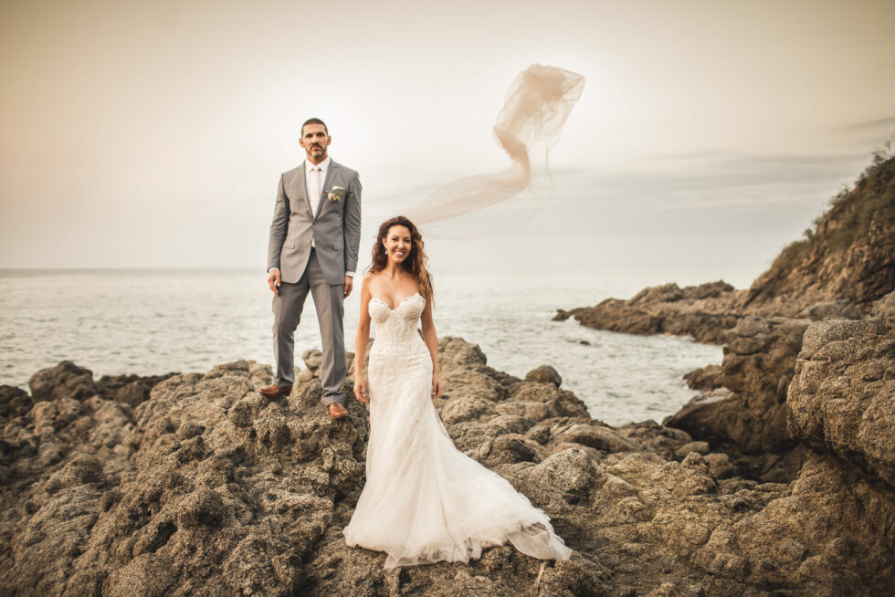 Dramatic Veil Shots: Tips for Windy Cabo Beaches