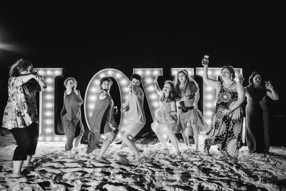 Lighting Up the Night: Disco Magic for Your Cabo Wedding Party