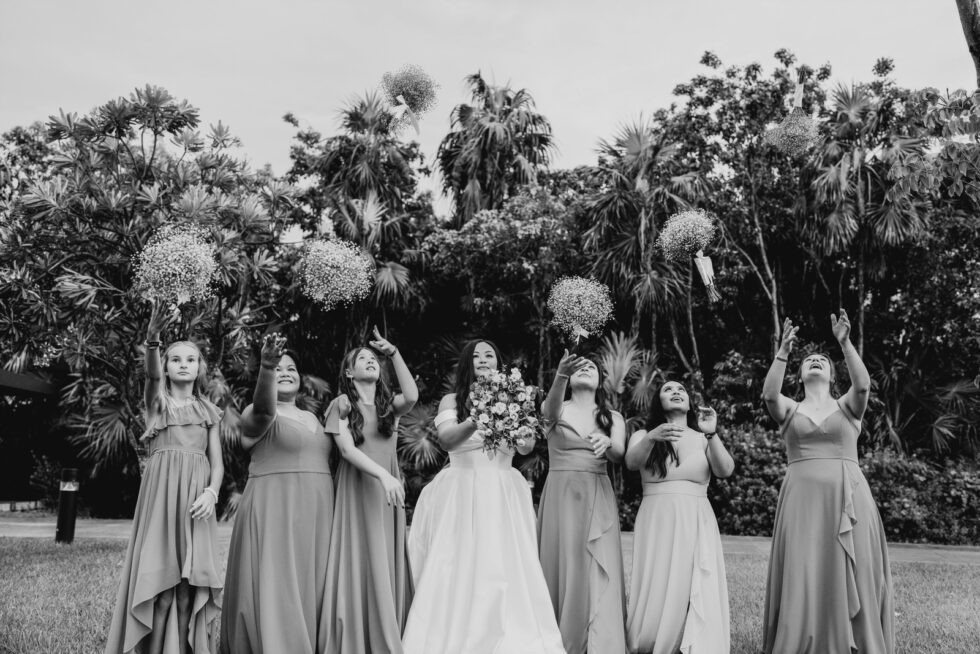 Mix-and-Match Bridesmaid Bouquets for Cabo Flair