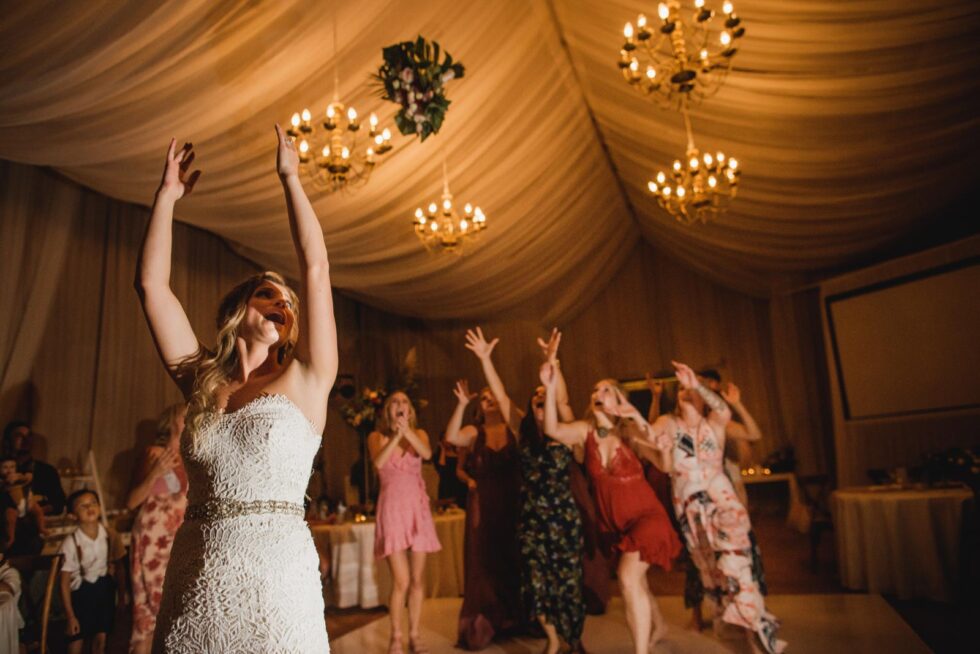 Perfecting the Bouquet Toss: Timed Shots in Cabo