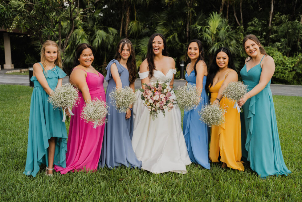 Pop of Color: Bridesmaid Dress Trends for Cabo Weddings